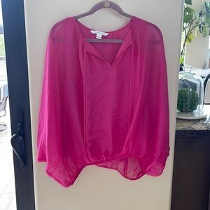 Magenta long sleeve tunic